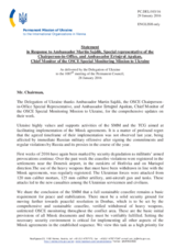 Statement by the Delegation of Ukraine in response to the update by Ambassador Martin Sajdik and to the report by Ambassador Ertugrul Apakan