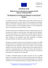 Statement by the Dutch EU Presidency on the situation in and around Ukraine 