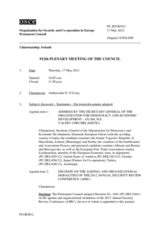 Journal of the 912th Plenary Meeting of the Permanent Council