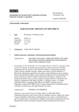 Journal of the 811th Plenary Meeting of the Forum for Security Co-operation