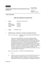 Journal der 1088. Plenarsitzung des Ständigen Rates 