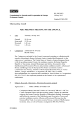 Journal of the 921st Plenary Meeting of the Permanent Council