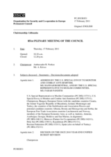 Journal of the 851st Plenary Meeting of the Permanent Council