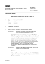 Journal of the 855th Plenary Meeting of the Permanent Council