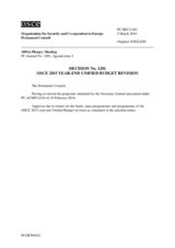 Permanent Council Decision No. 1201