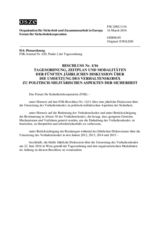 Beschluss Nr. 1/16 des Forums für Sicherheitskooperation