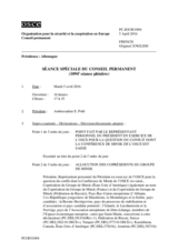 Journal de la 1094ème séance spéciale du Conseil permanent