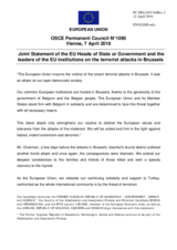 Statement by the Dutch EU Presidency on the terrorist attacks in Istanbul, Turkey, on 19 March, and in Brussels on 22 March 2016