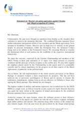 Statement by the Delegation of Ukraine on the Russia’s ongoing aggression against Ukraine and illegal occupation of Crimea