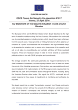 Statement by the Dutch EU Presidency on the situation in and around Ukraine 