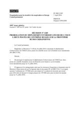 Décision No 1205 du Conseil permanent