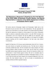 Statement by the Dutch EU Presidency in response to the update by Ambassador Martin Sajdik and to the report by Ambassador Ertugrul Apakan