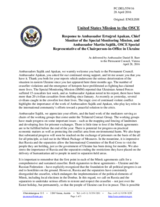 Statement by the Delegation of the United States of America in response to the update by Ambassador Martin Sajdik and to the report by Ambassador Ertugrul Apakan