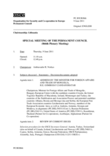 Journal of the 866th Plenary Meeting of the Permanent Council