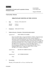 Journal of the 890th Plenary Meeting of the Permanent Council