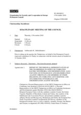 Journal of the 833rd Plenary Meeting of the Permanent Council