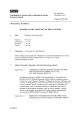 Journal of the 832nd Plenary Meeting of the Permanent Council