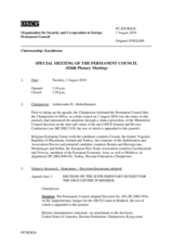 Journal of the 826th Special Plenary Meeting of the Permanent Council