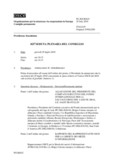 Giornale della 825a Seduta plenaria del Consiglio permanente