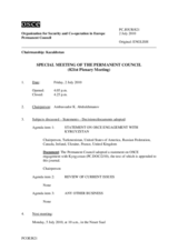 Journal of the 821st Special Plenary Meeting of the Permanent Council