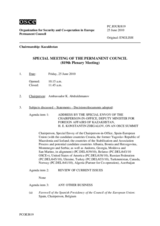 Journal of the 819th Special Plenary Meeting of the Permanent Council