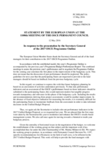 Statement by the Dutch EU Presidency in response to the presentation of the 2017 Programme Outline by the Secretary General, Ambassador Lamberto Zannier