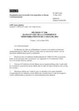 Décision No 1206 du Conseil permanent