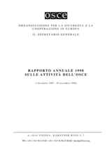 OSCE Annual Report 1998 (it)