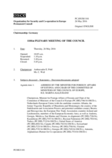 Journal of the 1101st Plenary Meeting of the Permanent Council