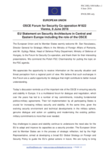 Statement by the Dutch EU Presidency in response to the presentations by Mr. D. Neculaescu and by Mr. G. Rabai