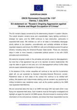 Statement by the Slovak EU Presidency on the Russia’s ongoing aggression against Ukraine and illegal occupation of Crimea