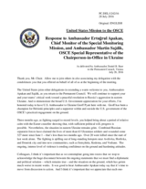 Statement by the Delegation of the United States of America in response to the update by Ambassador Martin Sajdik and to the report by Ambassador Ertugrul Apakan