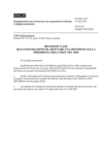 Decisione N.1215 del Consiglio permanente