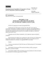 Decisión Nº 3/16 del Foro de Cooperación en materia de Seguridad