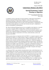 Statement by the Delegation of the United States of America in response to the report by the Chairperson of the Informal Working Group Focusing on the Issue of Migration and Refugee Flows
