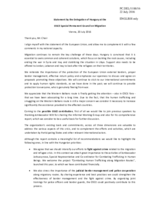 Statement by the Delegation of Hungary in response to the report by the Chairperson of the Informal Working Group Focusing on the Issue of Migration and Refugee Flows