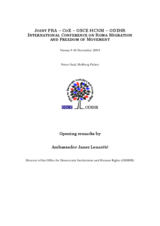 Opening Remarks at the International Conference on Roma Migration and Freedom of Movement