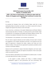 Statement by the Luxembourgian EU Presidency on efforts to deal with the flows of refugees and migrants that continue to come into Europe