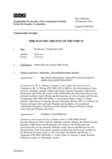 Journal of the 830th Plenary Meeting of the Forum for Security Co-operation