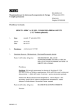 Giornale della 1113a Seduta speciale del Consiglio permanente