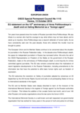 Statement by the Slovak EU Presidency on silencing of independent voices in the Russian Federation