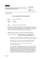 Journal der 831. Plenarsitzung des Forums