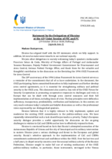 Statement by the Delegation of Ukraine in response to the presentations by Ambassador F. Seixas da Costa and by Ambassador S. Baumann