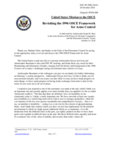 Statement by the Delegation of the United States of America in response to the presentations by Ambassador F. Seixas da Costa and by Ambassador S. Baumann