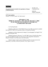 Décision No 1219 du Conseil permanent