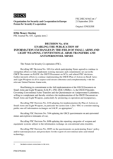 Forum for Security Co-operation Decision No. 4/16