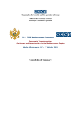 Consolidated Summary of the 2011 OSCE Mediterranean Conference