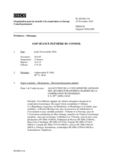 Journal de la 1118ème séance plénière du Conseil