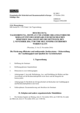 Beschluss des Ständigen Rates