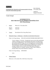 Journal der 834. Sondersitzung des Forums